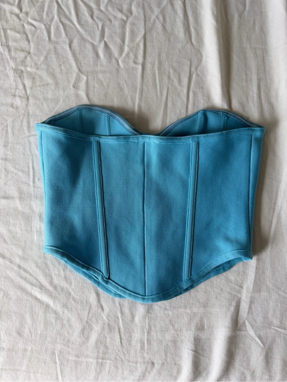 Nastygal blue Strapless Corset Top - Picture 2 of 3